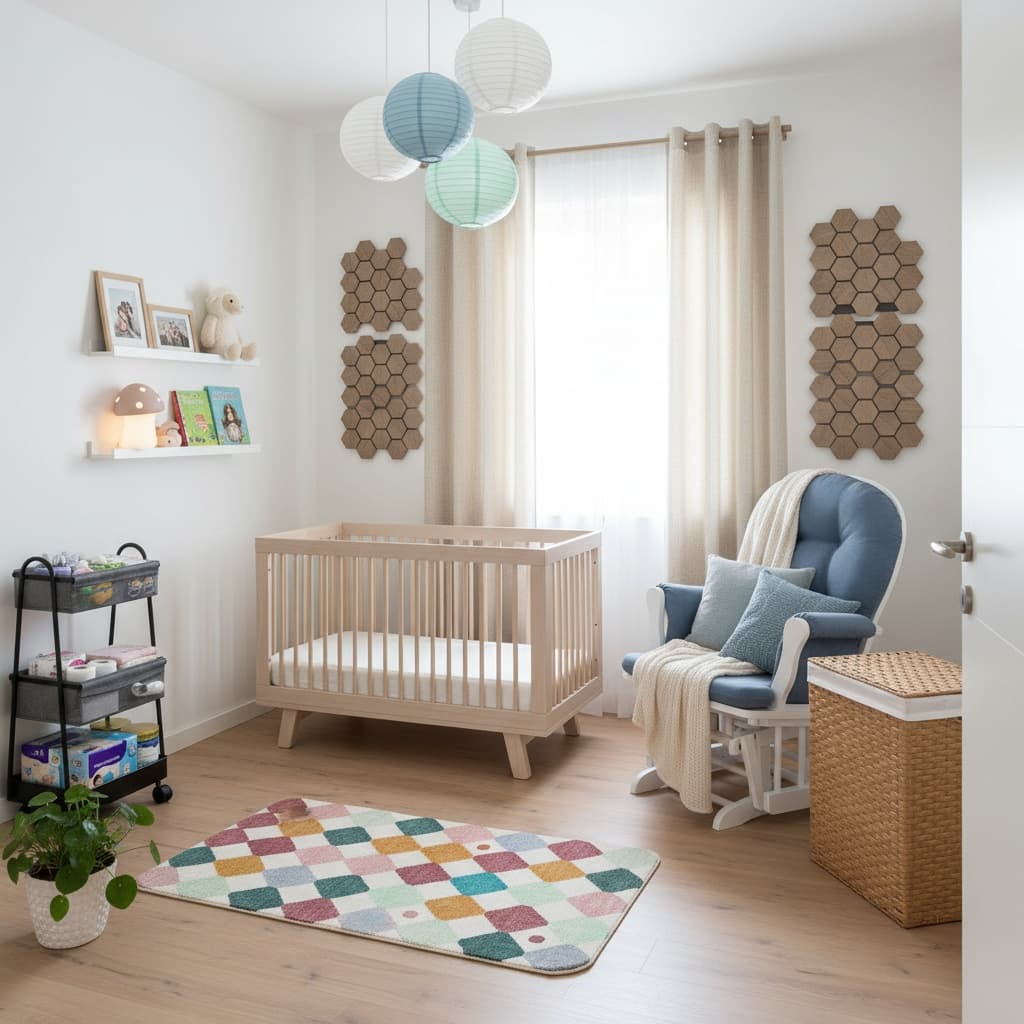 Design a Scandinavian Nursery with a Monochrome Color Scheme