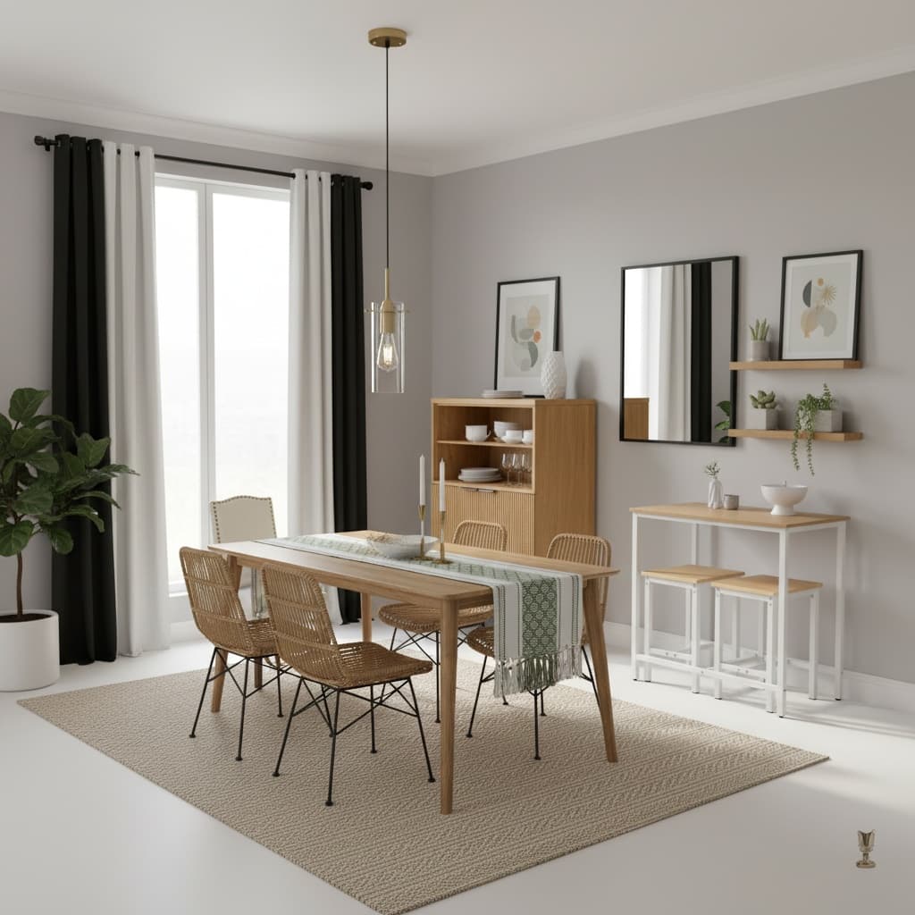 Designing a Minimalist Dining Room with a Neutral Color Scheme