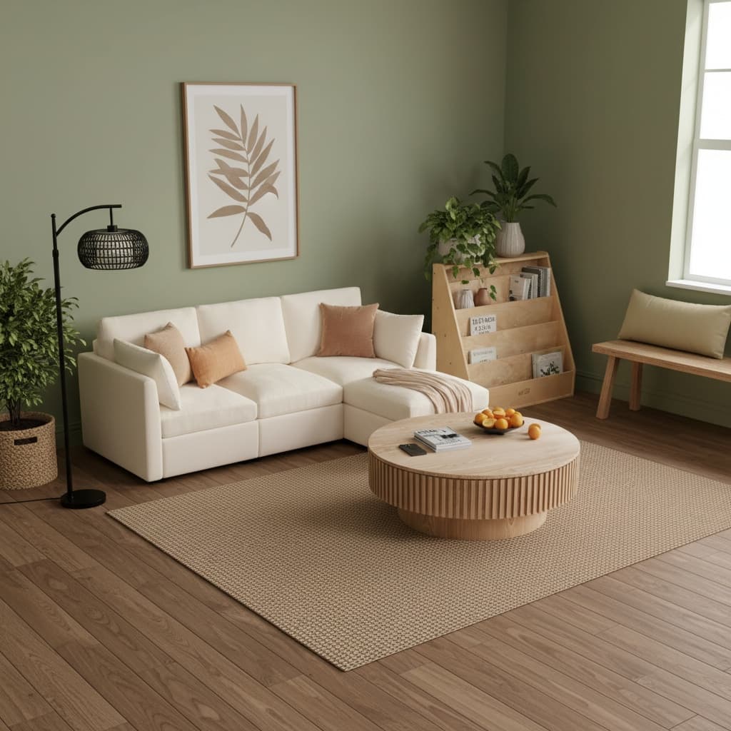 Transform Your Studio Apartment with Scandinavian Design and Earth Tones