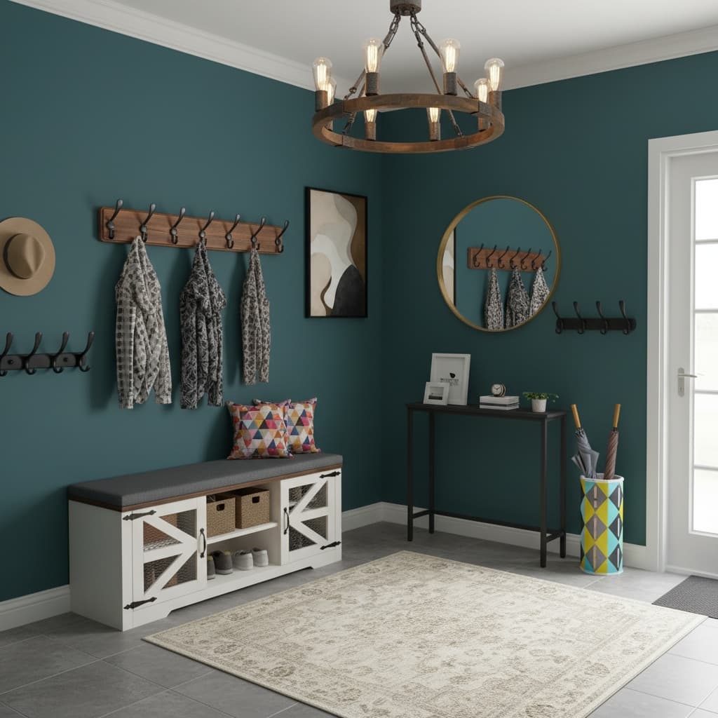 Transform Your Entryway/Mudroom with Bold Eco-Friendly Home Interior Design