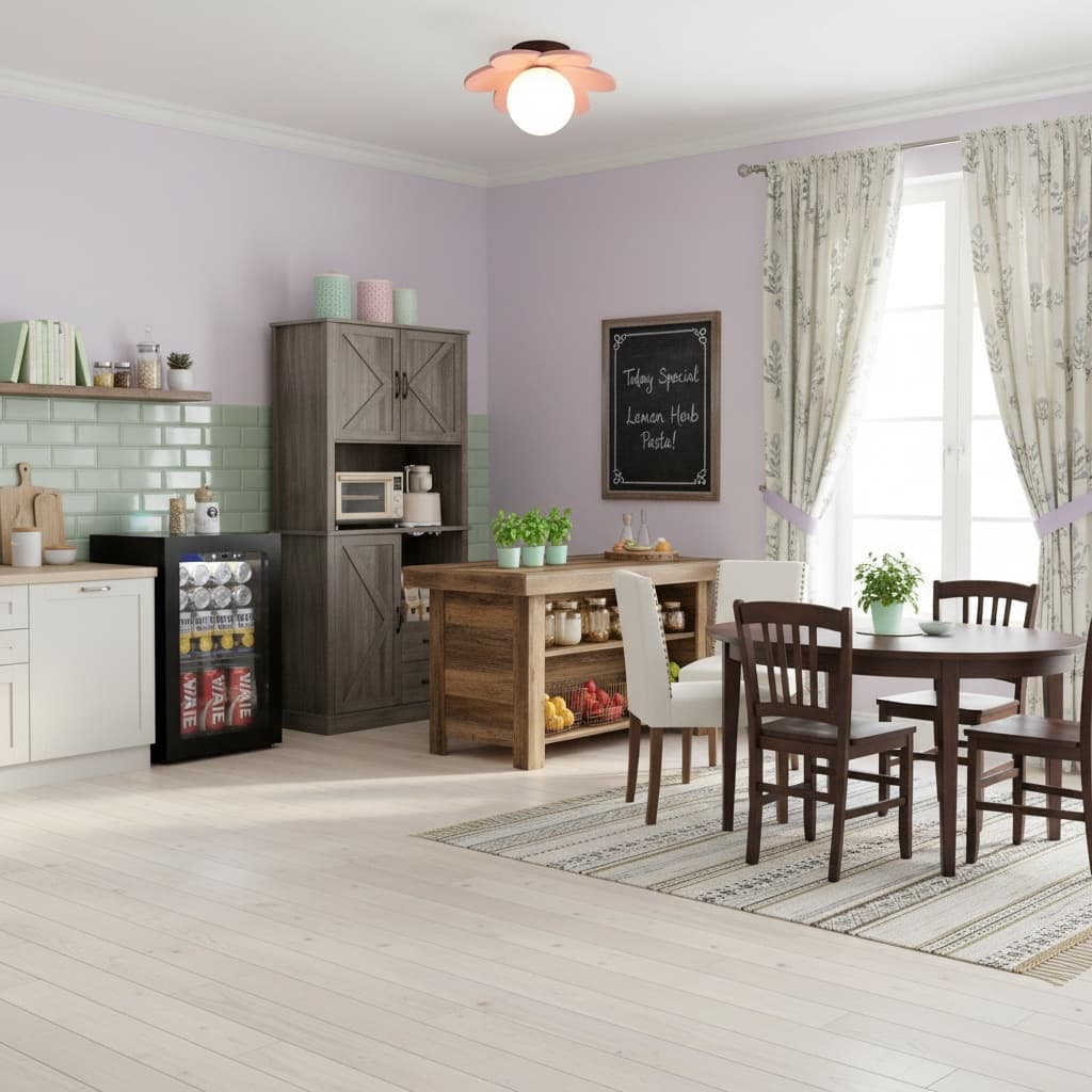 Design a Minimalist Kitchen with a Soft Pastel Color Scheme