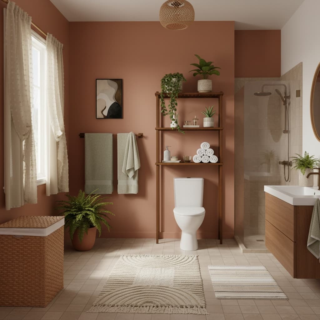 Transform Your Bathroom into a Minimalist Haven with Earth Tones