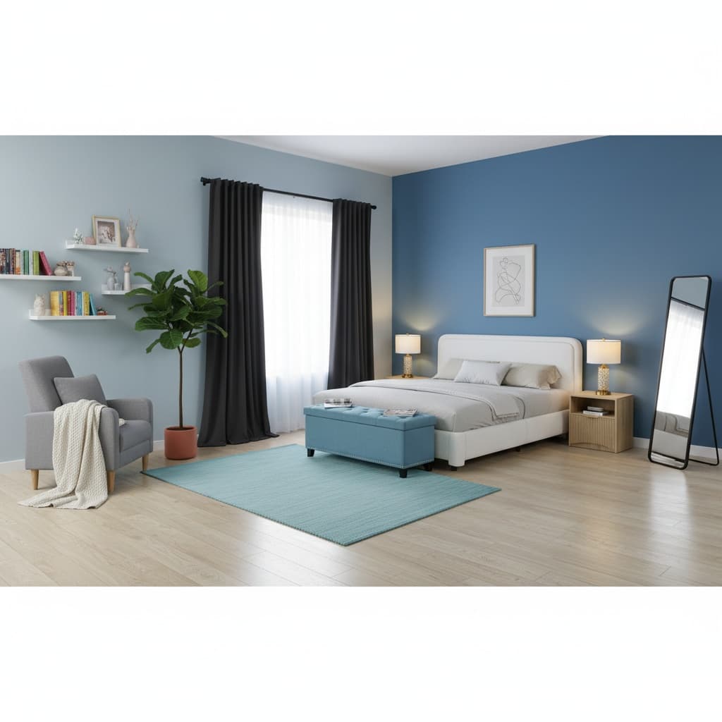 Create a Timeless Vintage Bedroom with a Monochrome Color Scheme