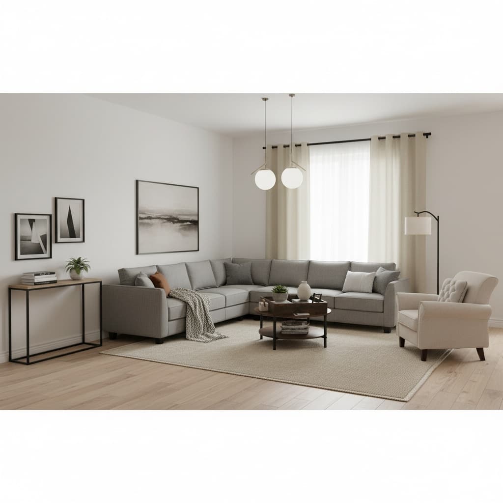 Transform Your Living Room with a Futuristic Monochrome Interior Design