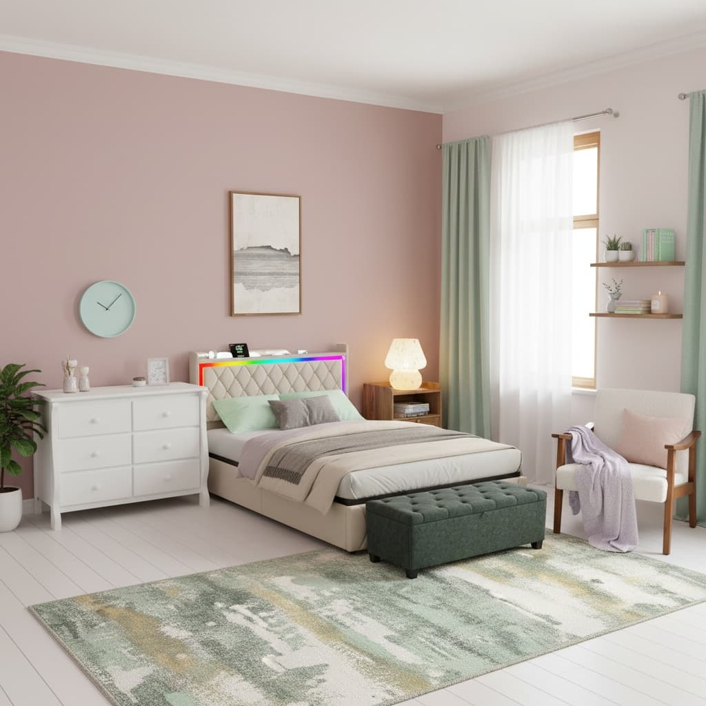 Transform Your Bedroom: Vintage Style with Soft Pastel Colors