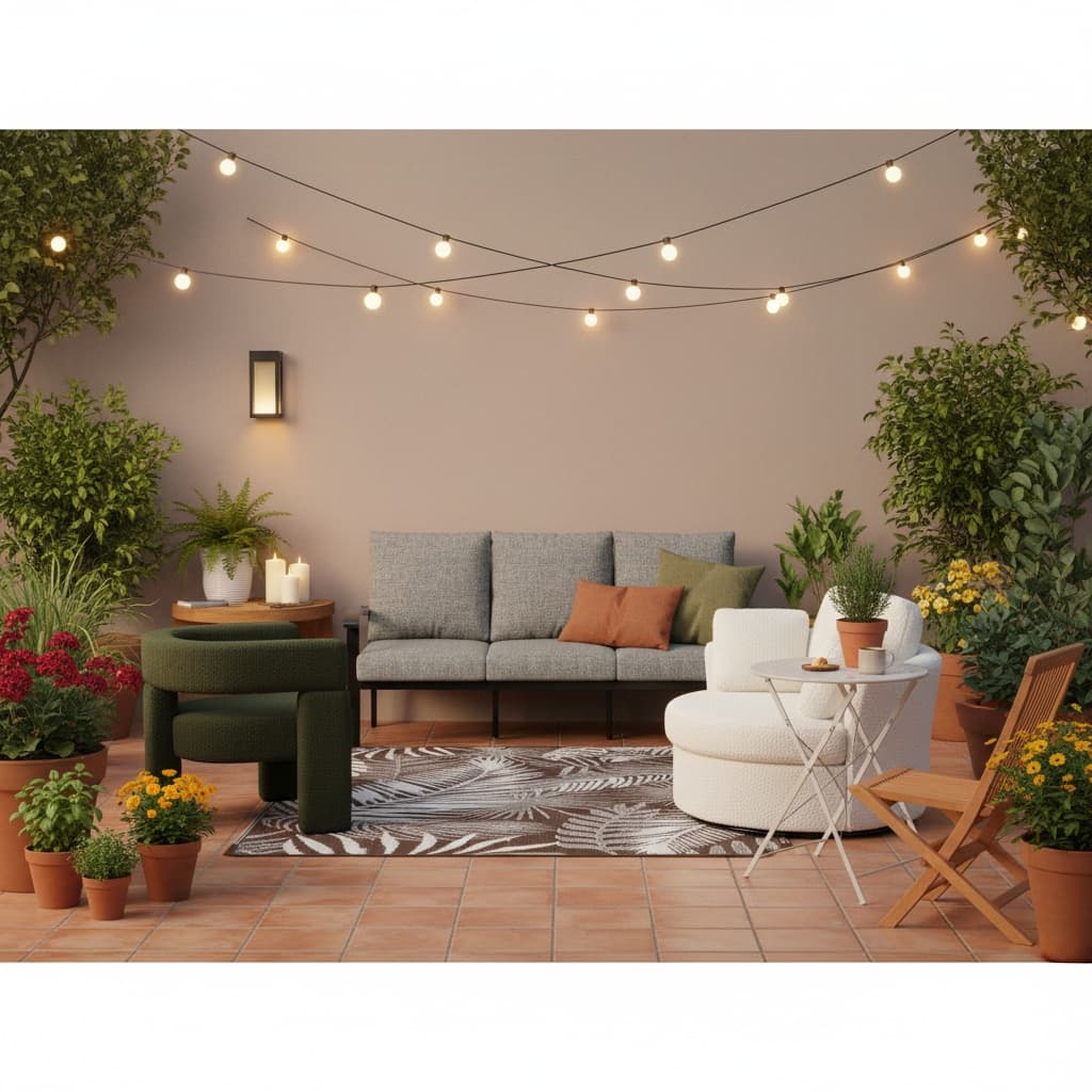 Transform Your Patio, Balcony, or Outdoor Space with Modern Design and Earth Tones