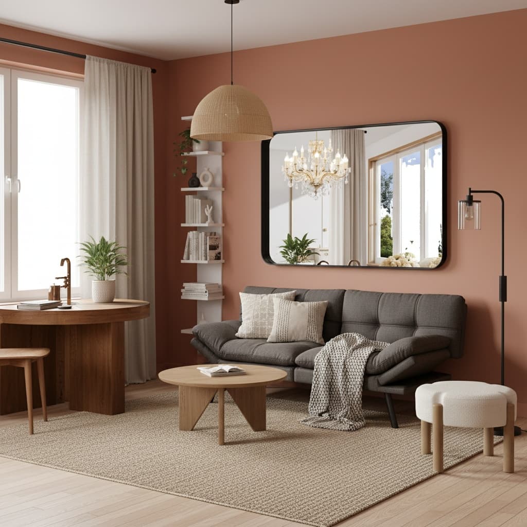 Design a Modern Studio in Earth Tones: Stylish and Cozy Ideas for Small Spaces