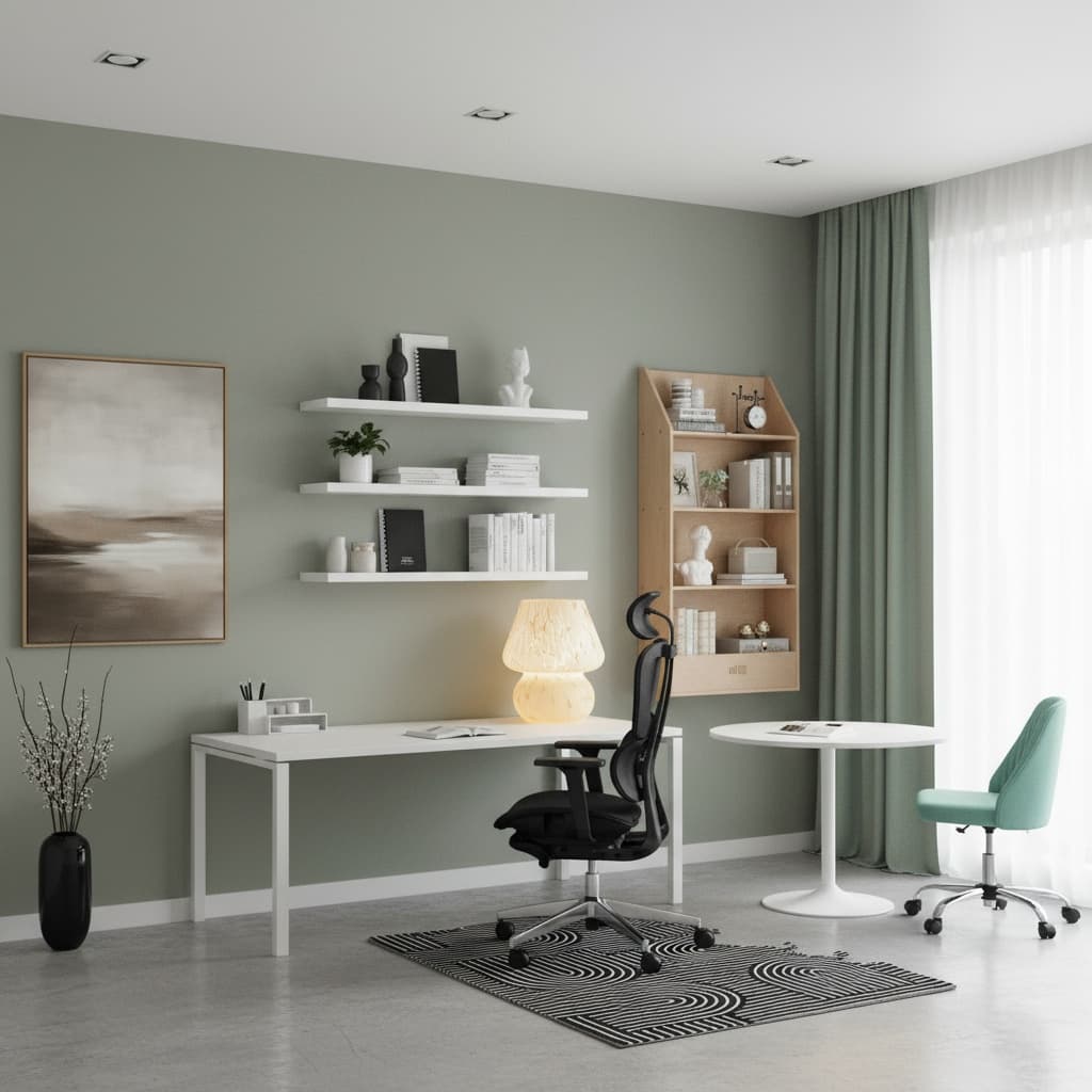 Designing a Minimalist Home Office with a Monochrome Color Scheme