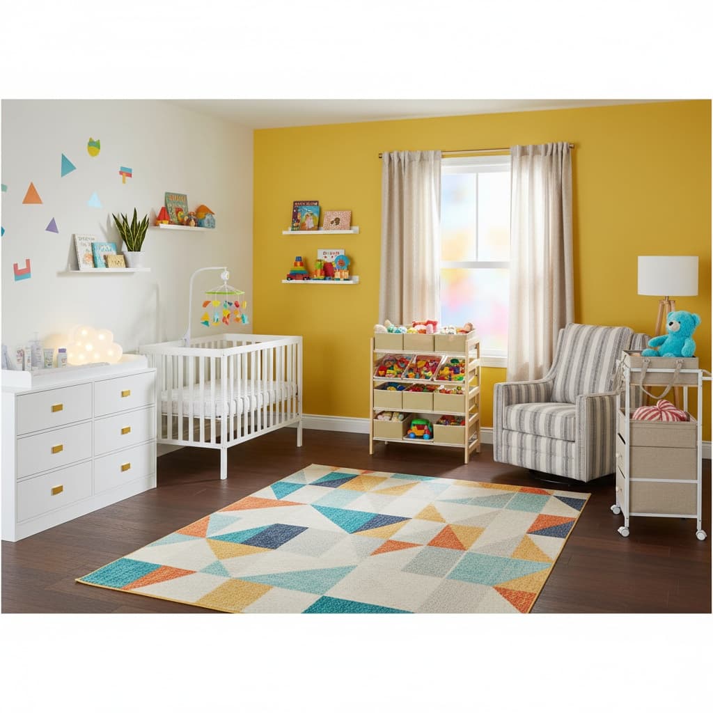 Design a Classic Nursery with a Bold Color Scheme