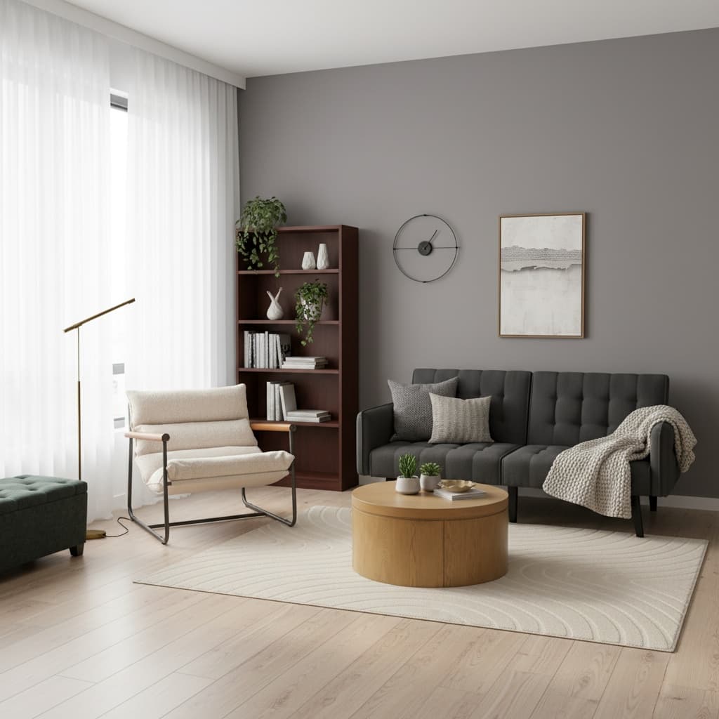 Exploring Futuristic Style in a Studio Small Space with Monochrome Magic