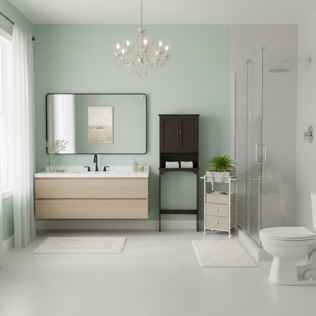 Transform Your Bathroom with Rustic Charm and Pastel Elegance
