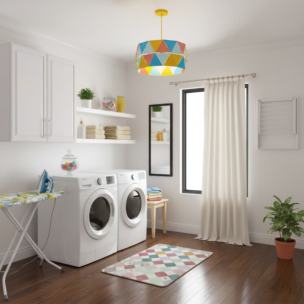 Design a Futuristic Laundry Room with a Bold Color Scheme - Tips & Ideas