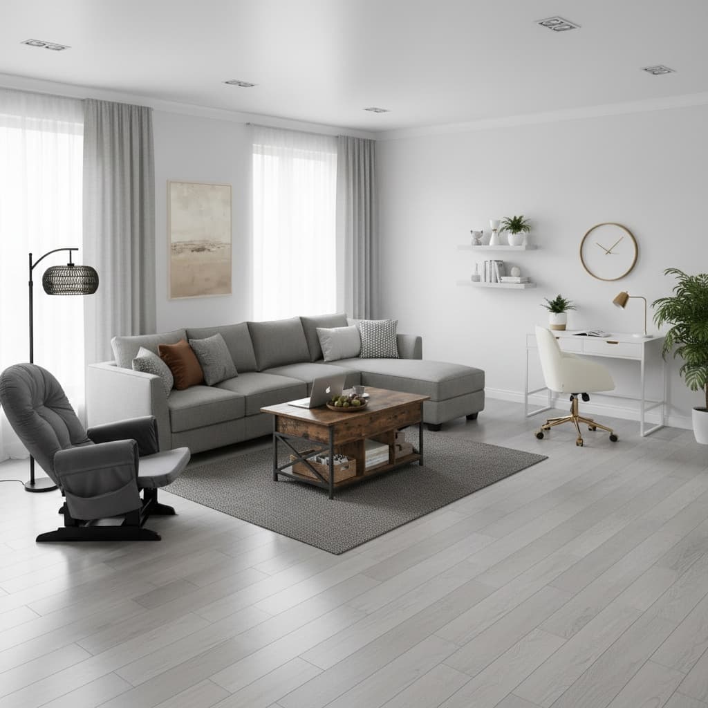 Transform Your Living Room with a Monochrome Tropical Design