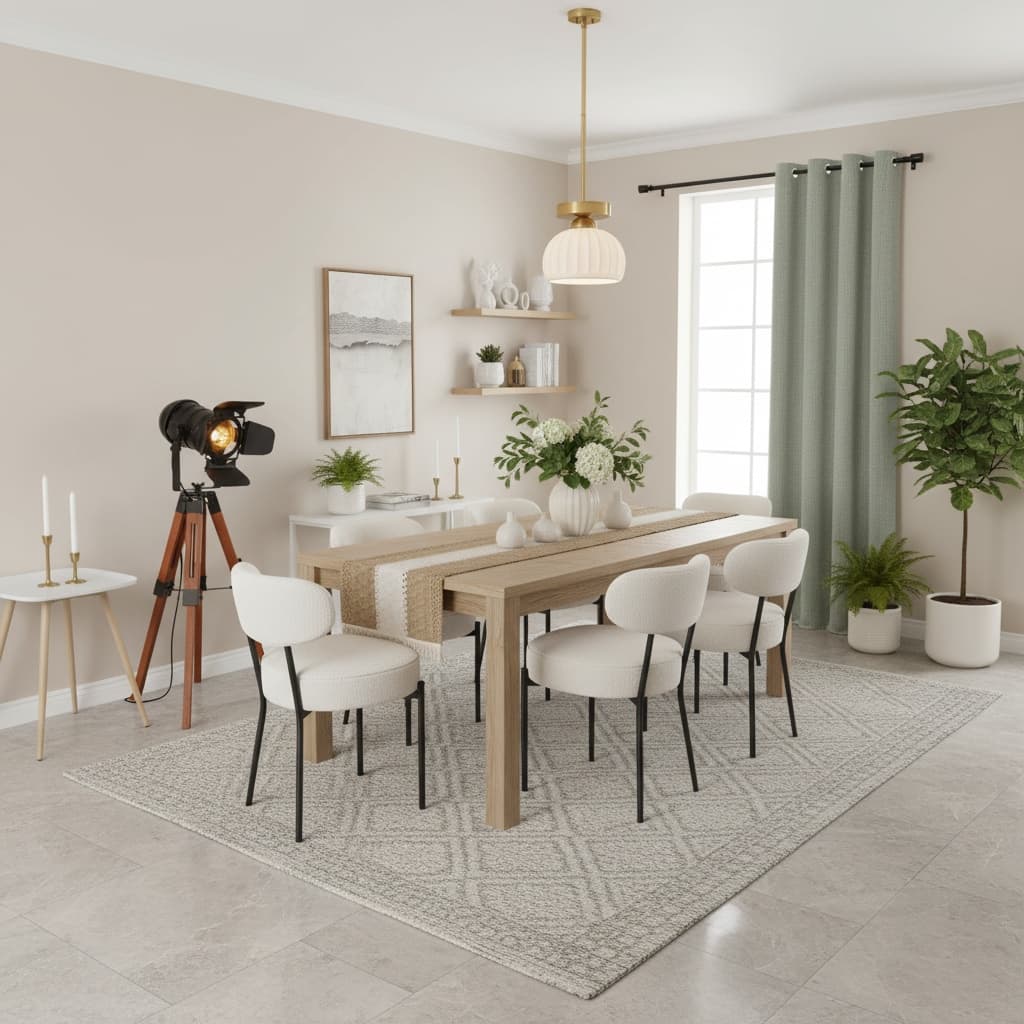Modern Dining Room Design with a Neutral Color Palette: Timeless Elegance