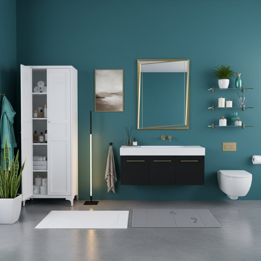 Design a Rustic Bathroom with a Bold Color Scheme: Ideas & Tips