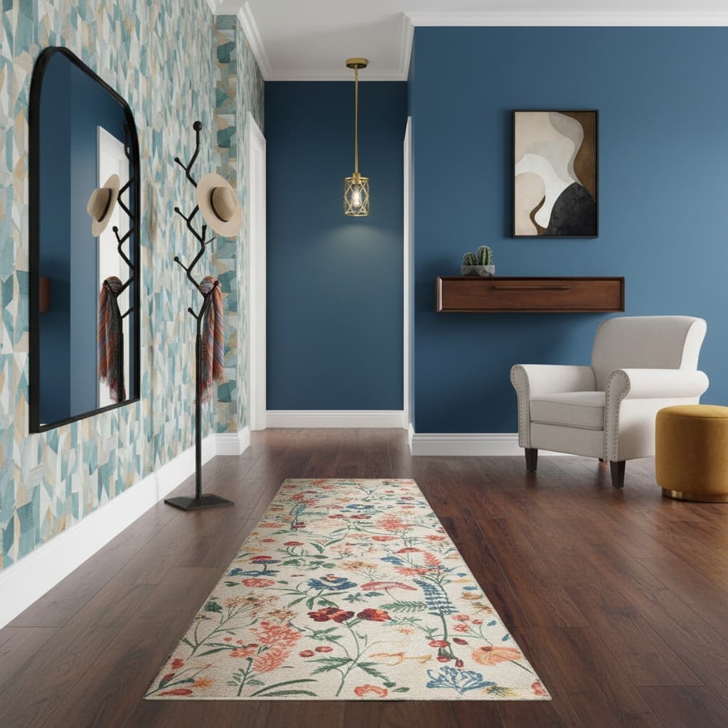 Transform Your Hallway with a Bold Tropical Design