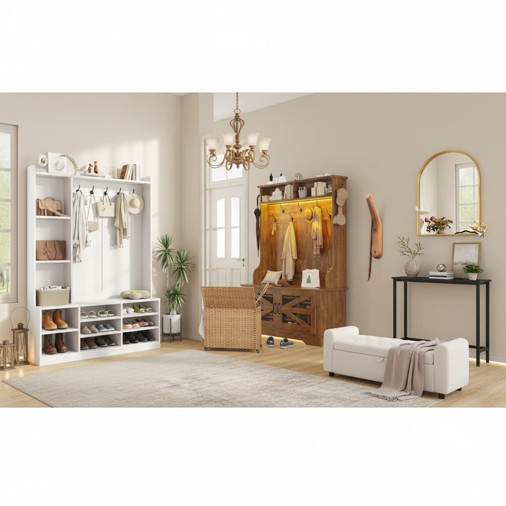 Create a Stunning Eco-Friendly Entryway Mudroom With a Neutral Palette