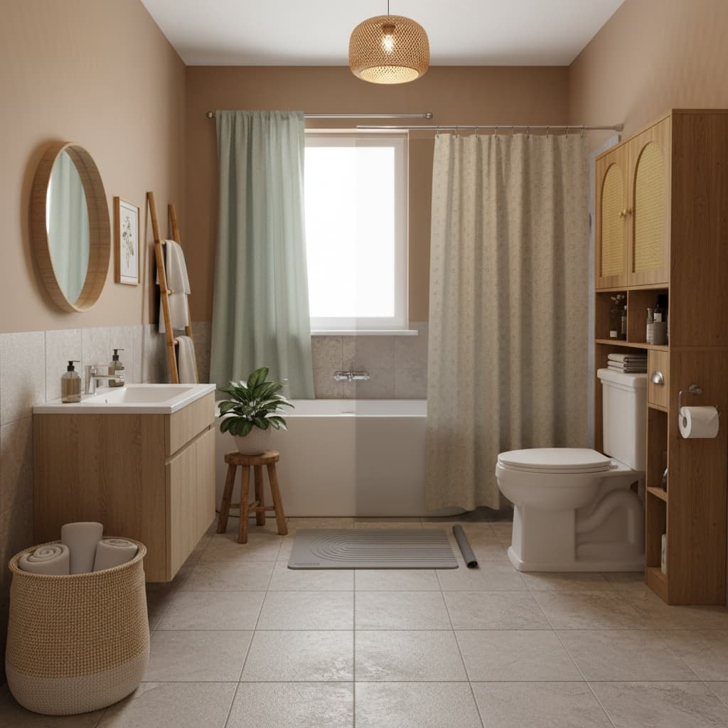 Classic Bathroom Design: Embrace Earth Tones for Timeless Elegance