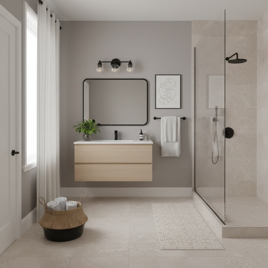 Scandinavian Bathroom Design: Embrace Elegance with a Neutral Color Scheme