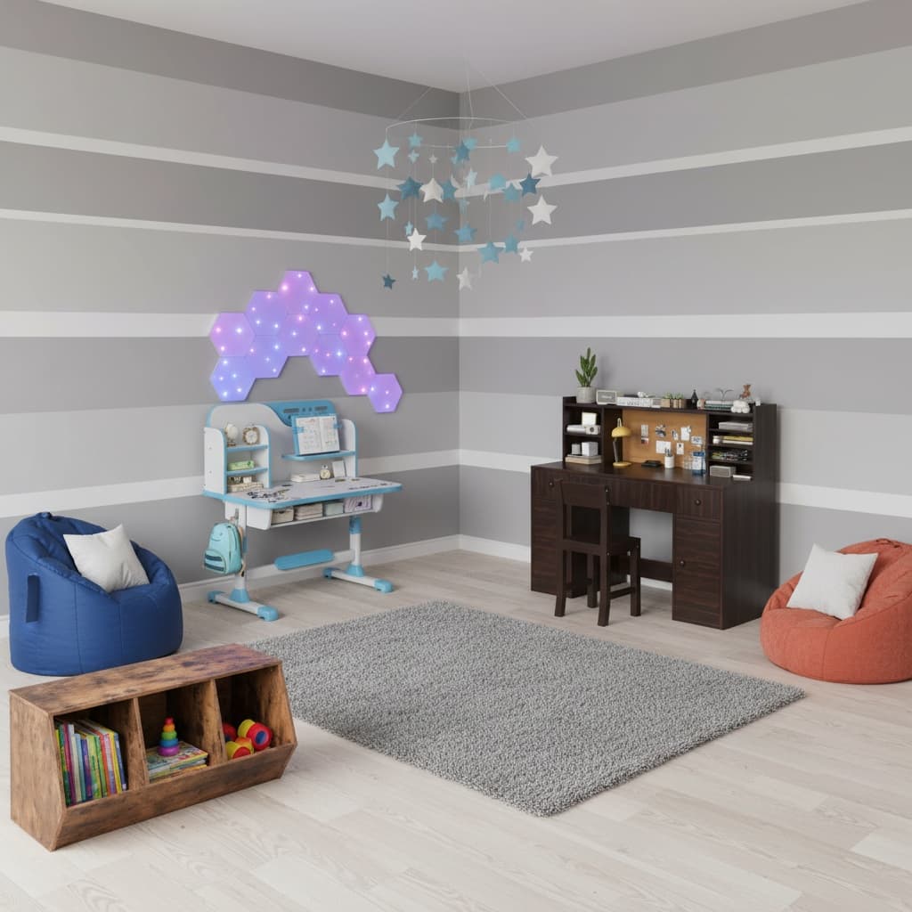 Design a Chic Eco-Friendly Kids' Room with a Monochrome Color Scheme