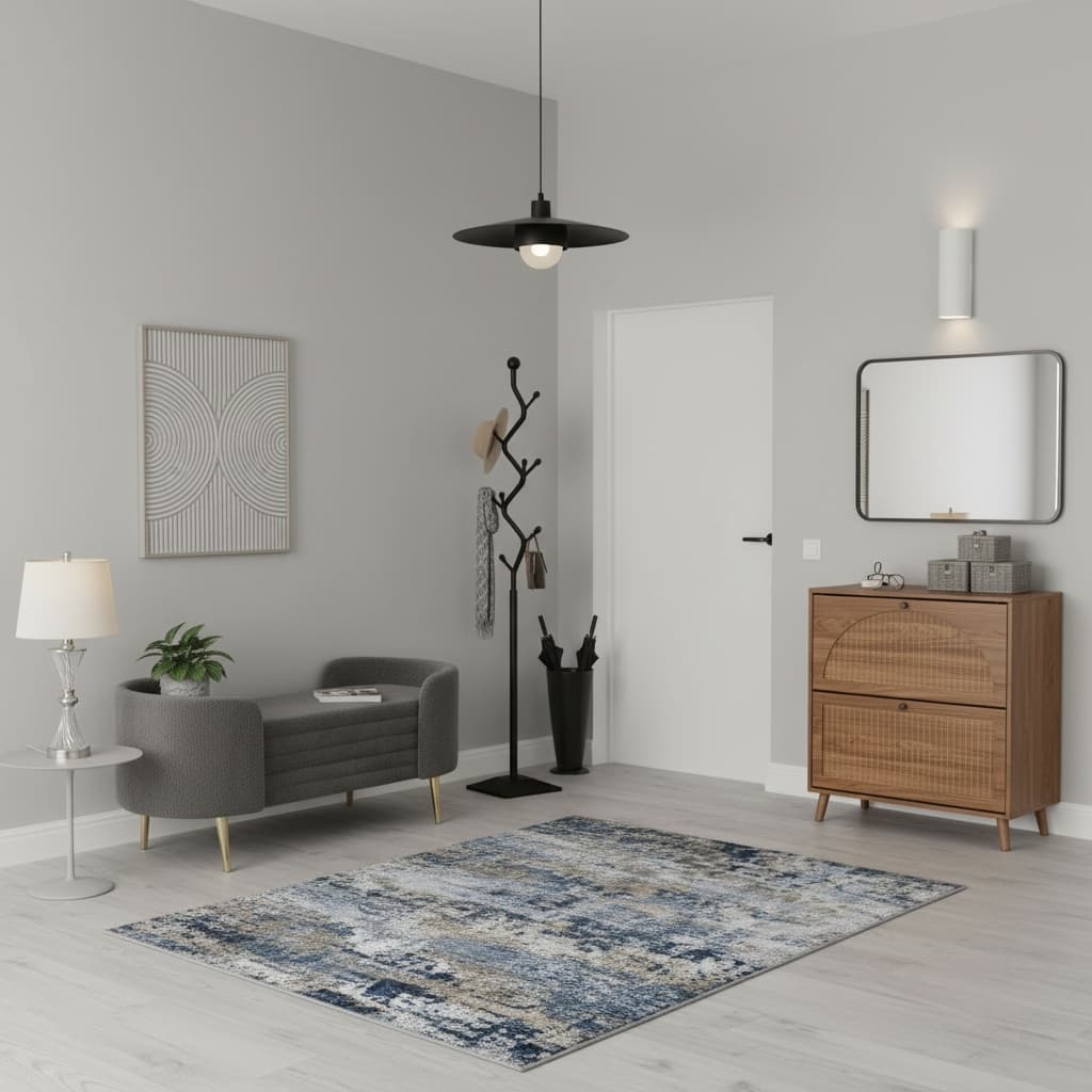 Design a Vintage Entryway Mudroom with a Monochrome Color Scheme