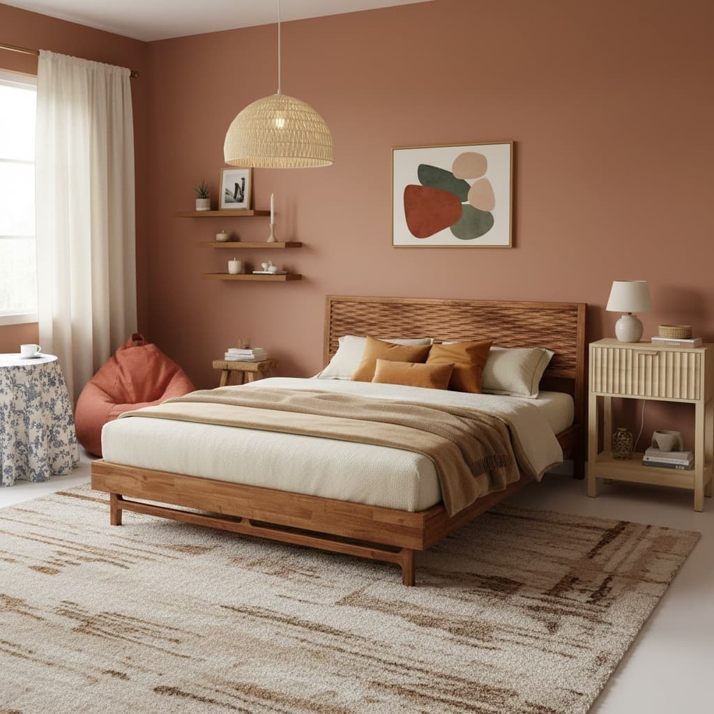 Creating a Scandinavian Earth Tones Bedroom: Inspiring Home Interior Design Ideas