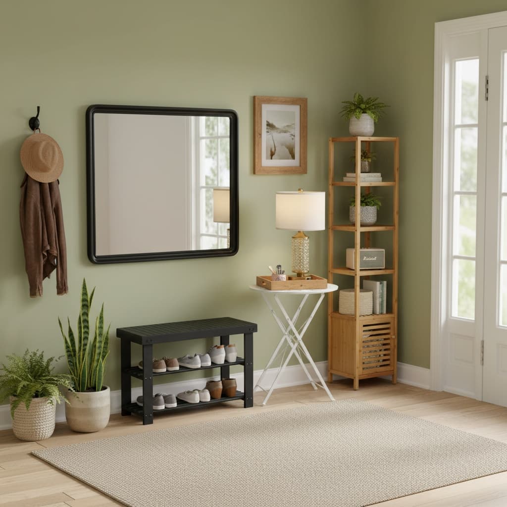 Design a Stunning Industrial Entryway Mudroom with Earth Tones