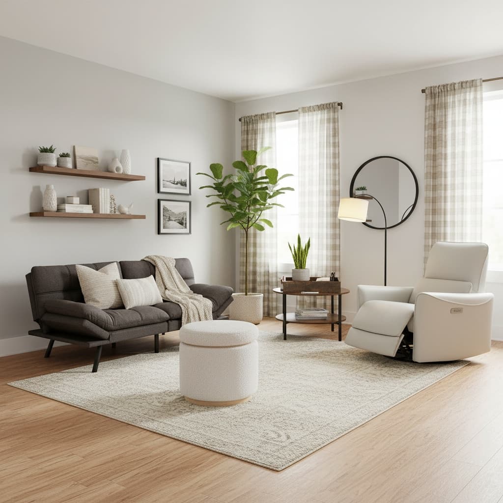 Transform Your Studio Apartment with a Neutral Bohemian Design