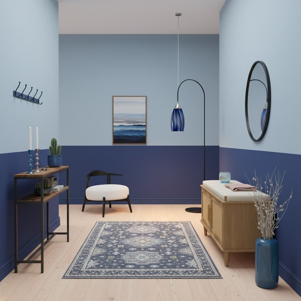 Creating a Tropical Hallway with a Monochrome Color Scheme: Tips & Ideas