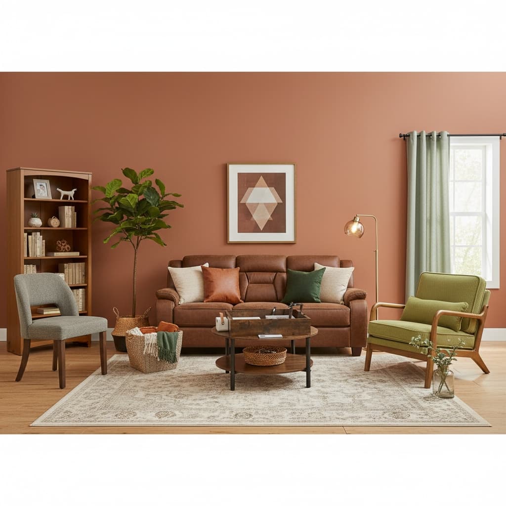 Design a Rustic Living Room with Earth Tones: A Guide to Organic Elegance