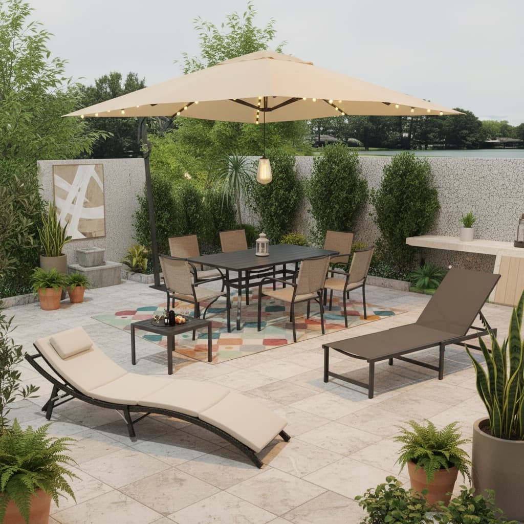 Create a Futuristic Patio, Balcony, or Outdoor Space with a Neutral Color Scheme