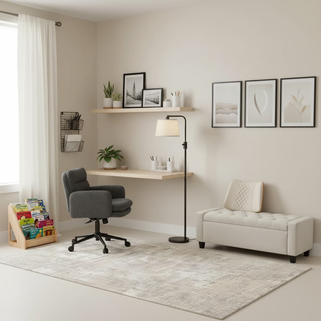 Designing a Scandinavian Home Office with a Neutral Color Palette
