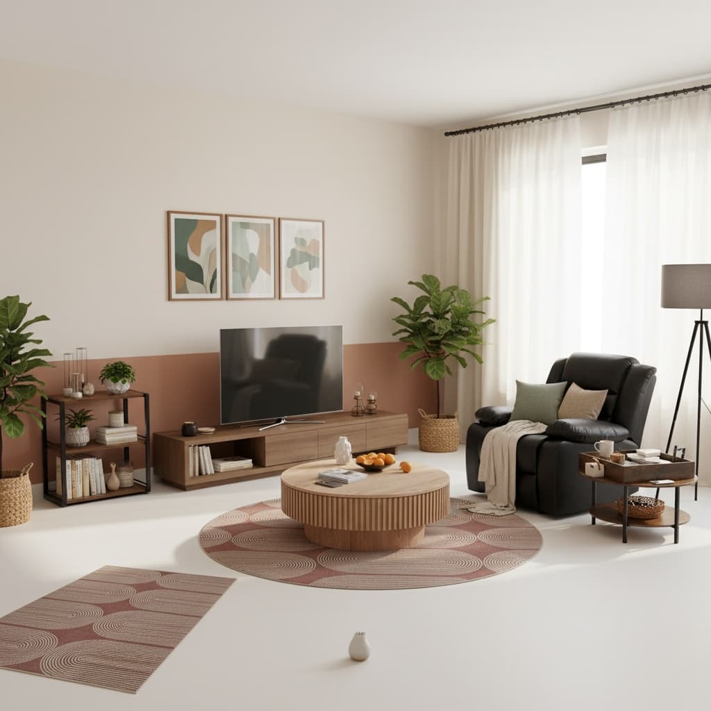 Modern Living Room Design with Earth Tones: A Guide to Contemporary Interiors