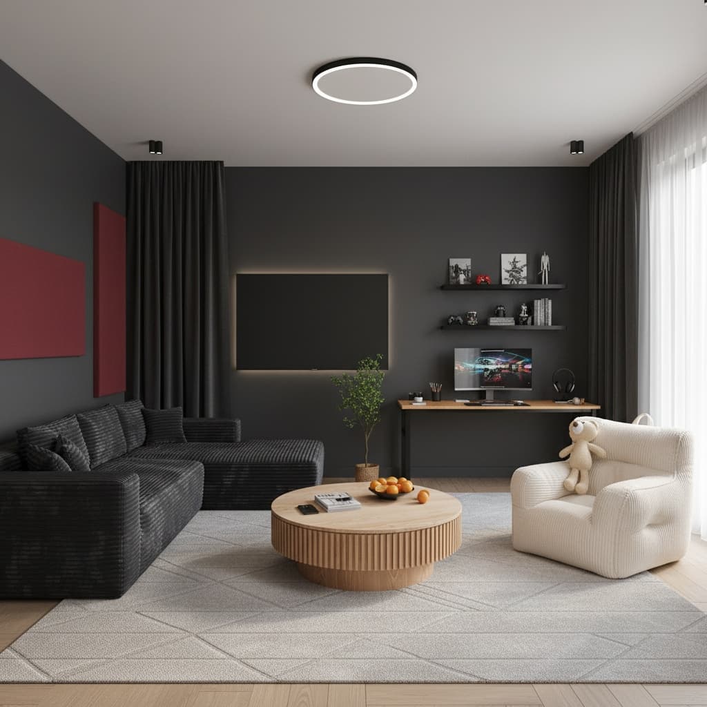 Design a Stunning Tropical Media/Game Room: Monochrome Color Scheme Tips