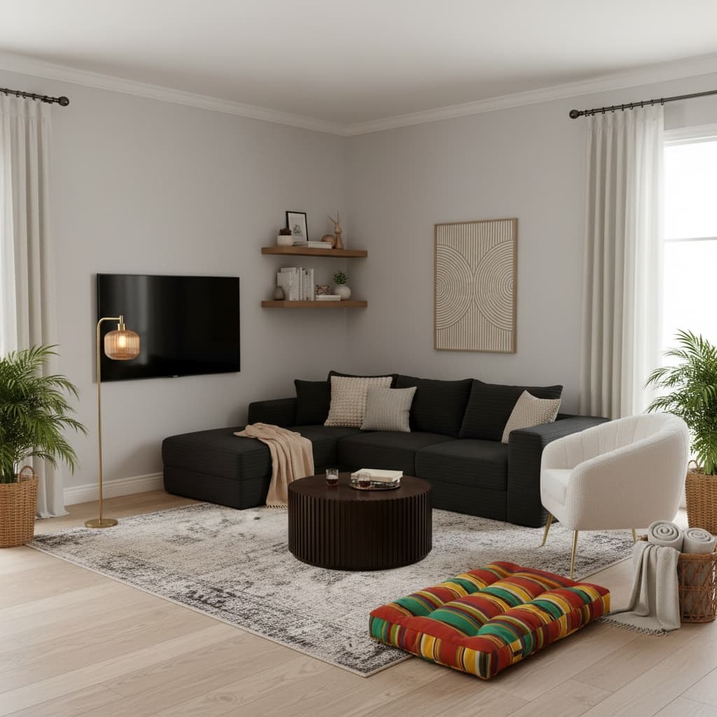 Transform Your Living Room with Industrial Style: Neutral Color Palette Ideas