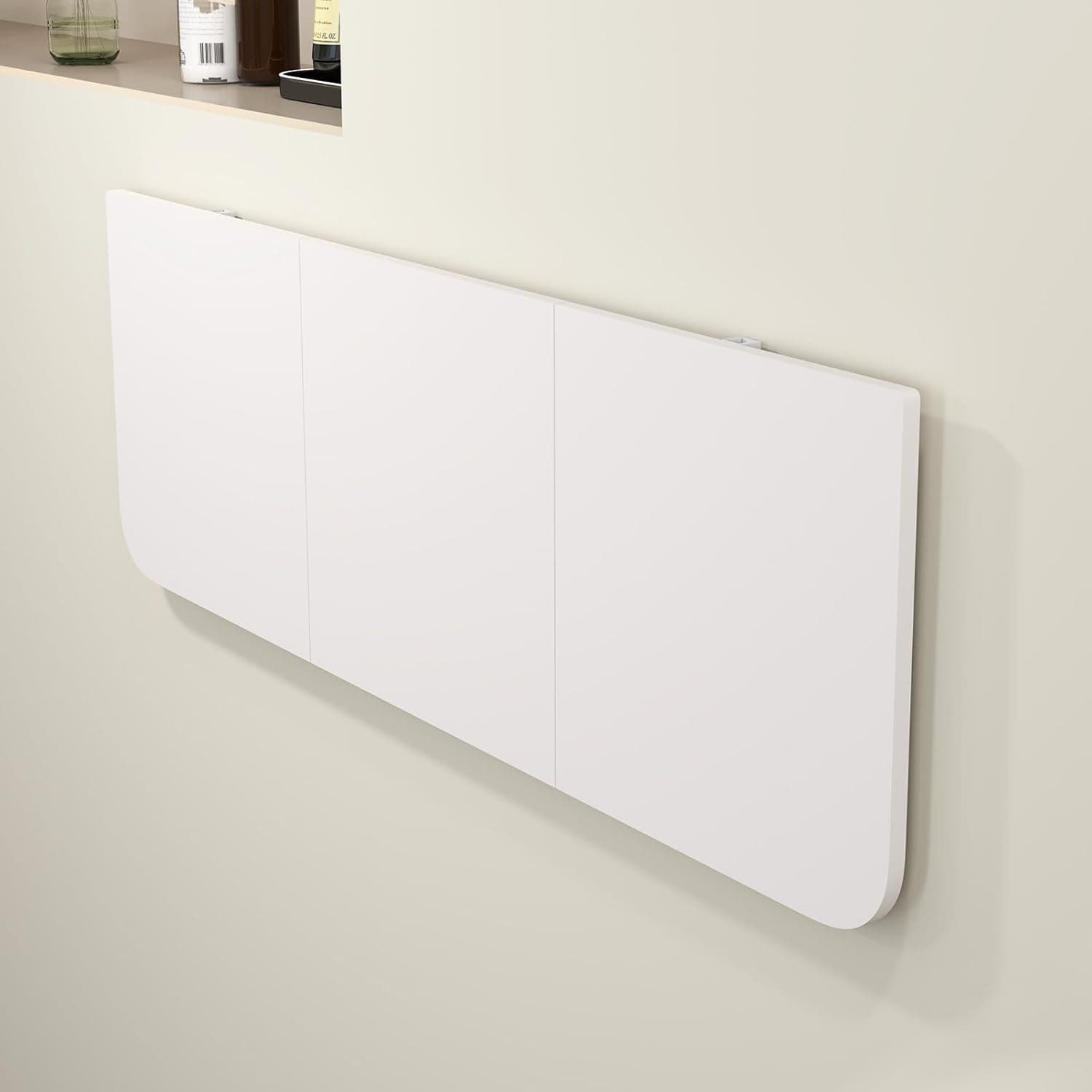 lukar Folding Wall Desk, Laundry Folding Table, 47x15 inch, Wall Mounted Folding Table for Laundry Room, Wall Mounted Desk, Fold Down Table Wall Mounted for Home, Dining Room, Bar, Kitchen