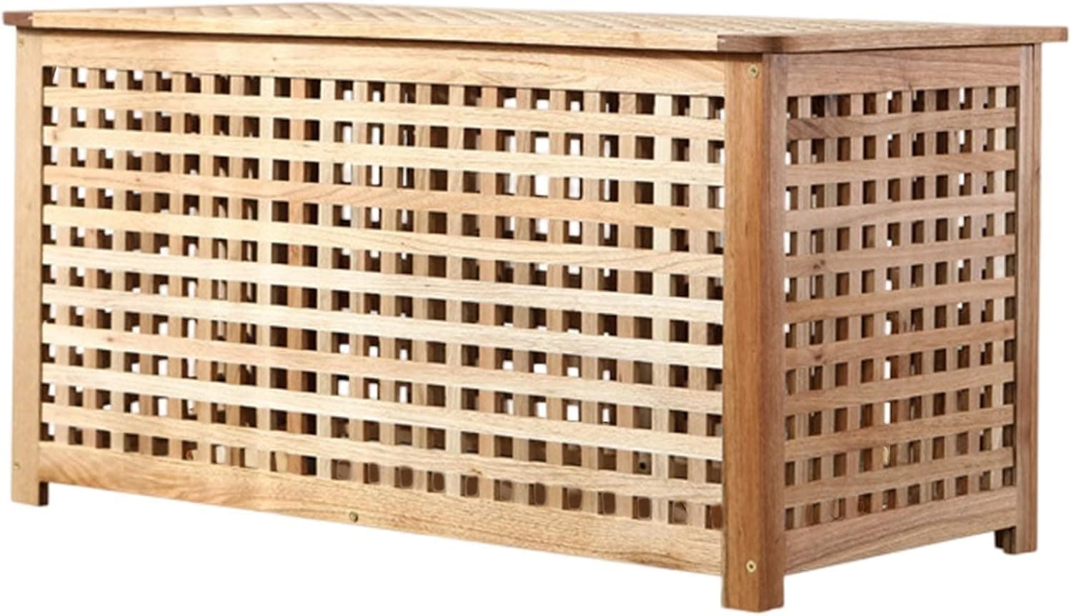 Entryway Bench with Storage Bench Natural Wood Coffee Table for Entryway, Living Room, Bedroom, Bathroom (38.5x19.6x19.6in)