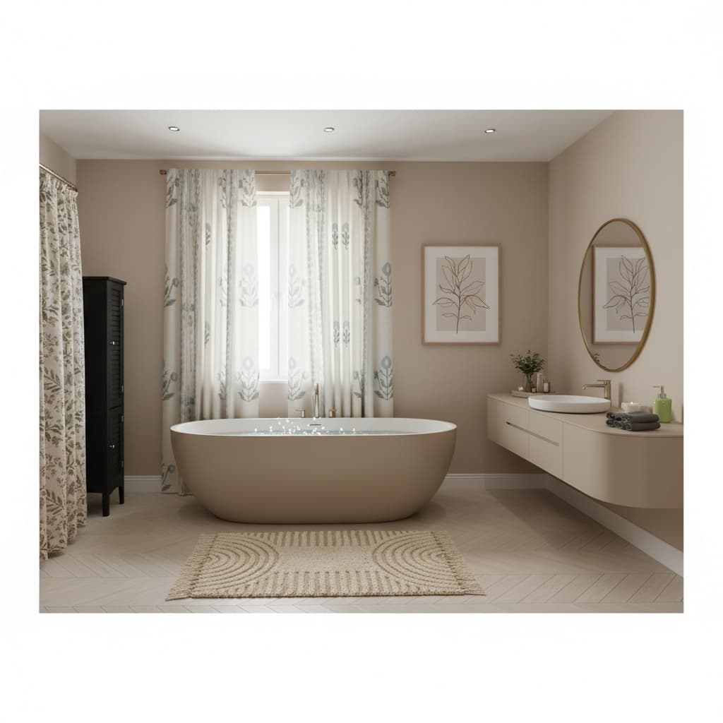 Transform Your Bathroom with a Bohemian Touch Using Neutral Color Schemes