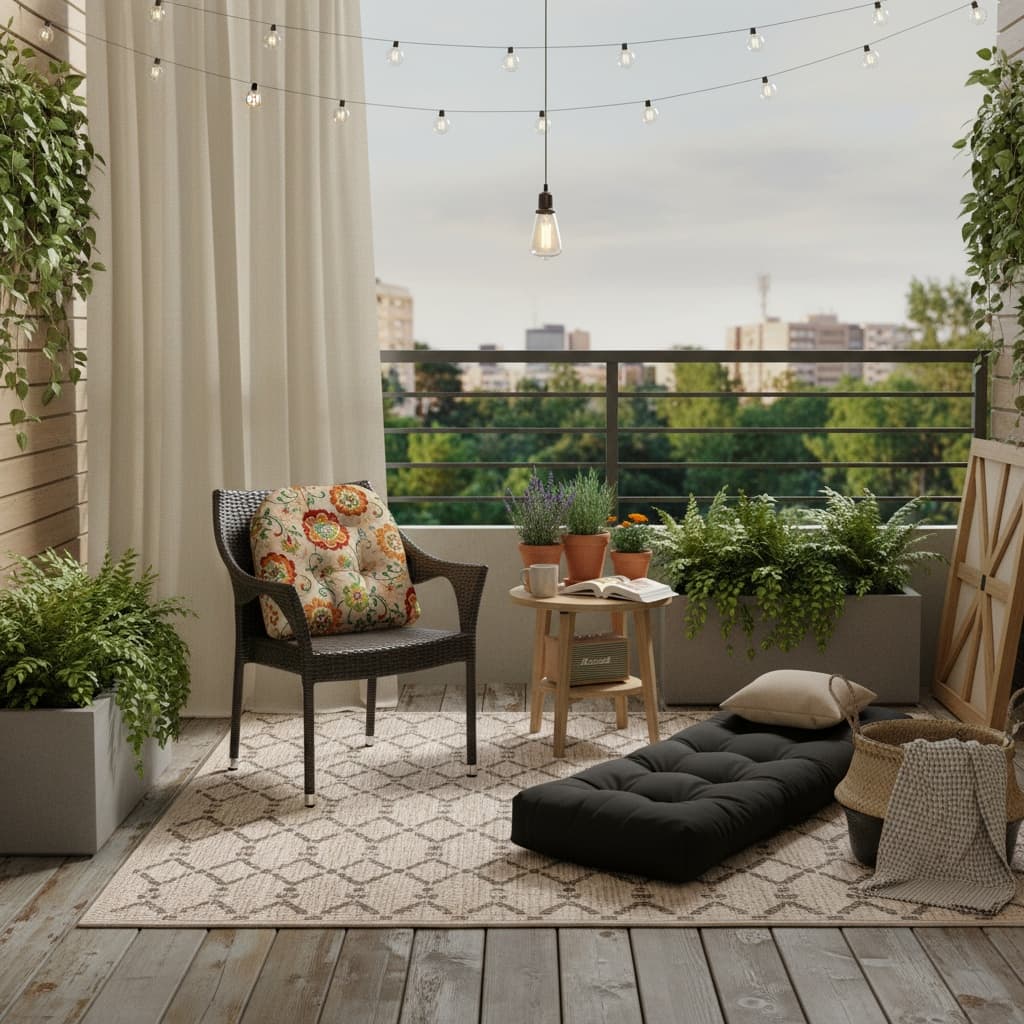 Bohemian Patio Design: Earth Tones for a Tranquil Outdoor Sanctuary