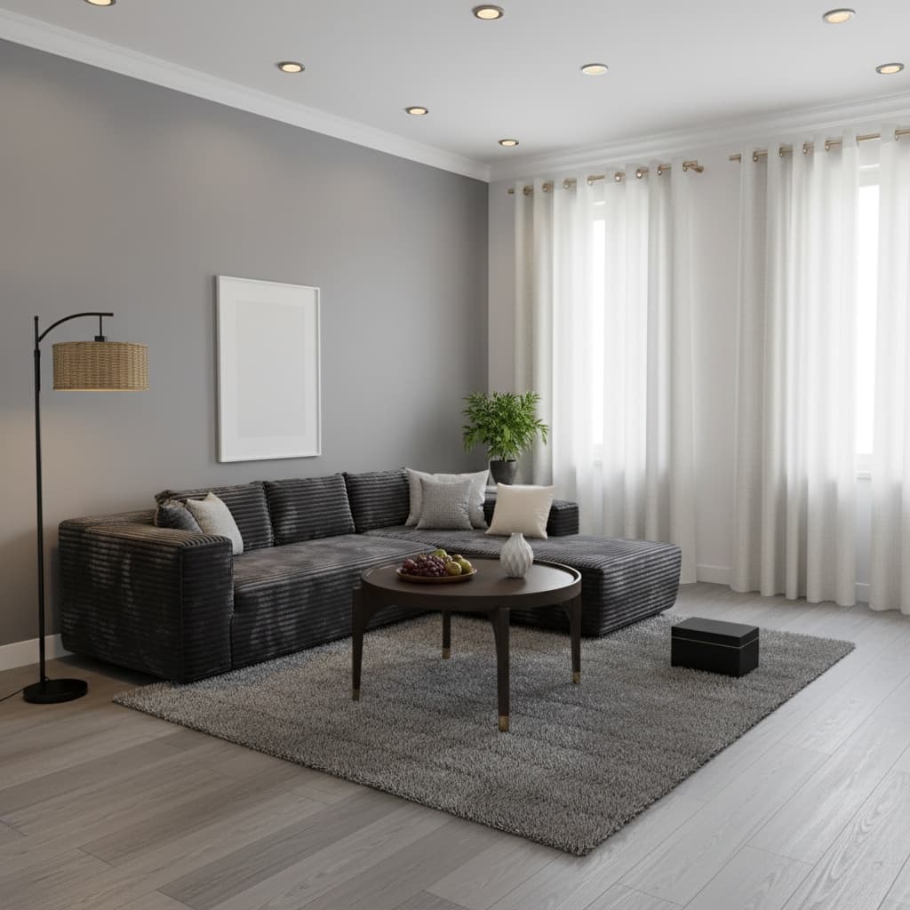 Design a Vintage Living Room with a Monochrome Color Scheme for Every Budget