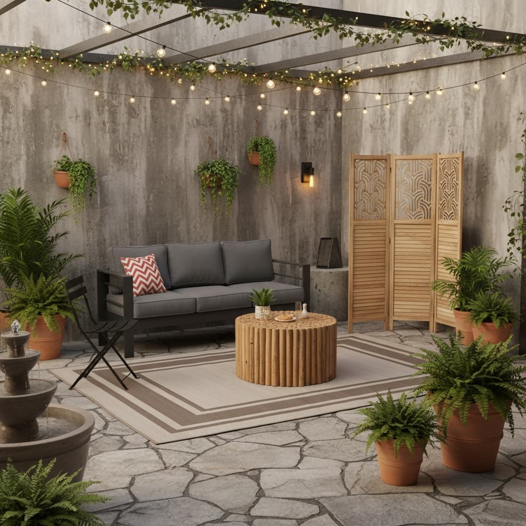 Design a Vintage Patio or Balcony with Earth Tones: Elevate Your Outdoor Space