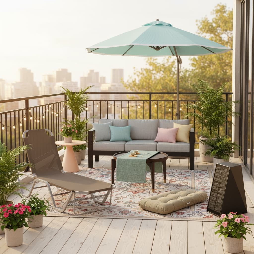 Creating a Bohemian Patio or Balcony: Embrace Pastel Colors in Your Outdoor Space