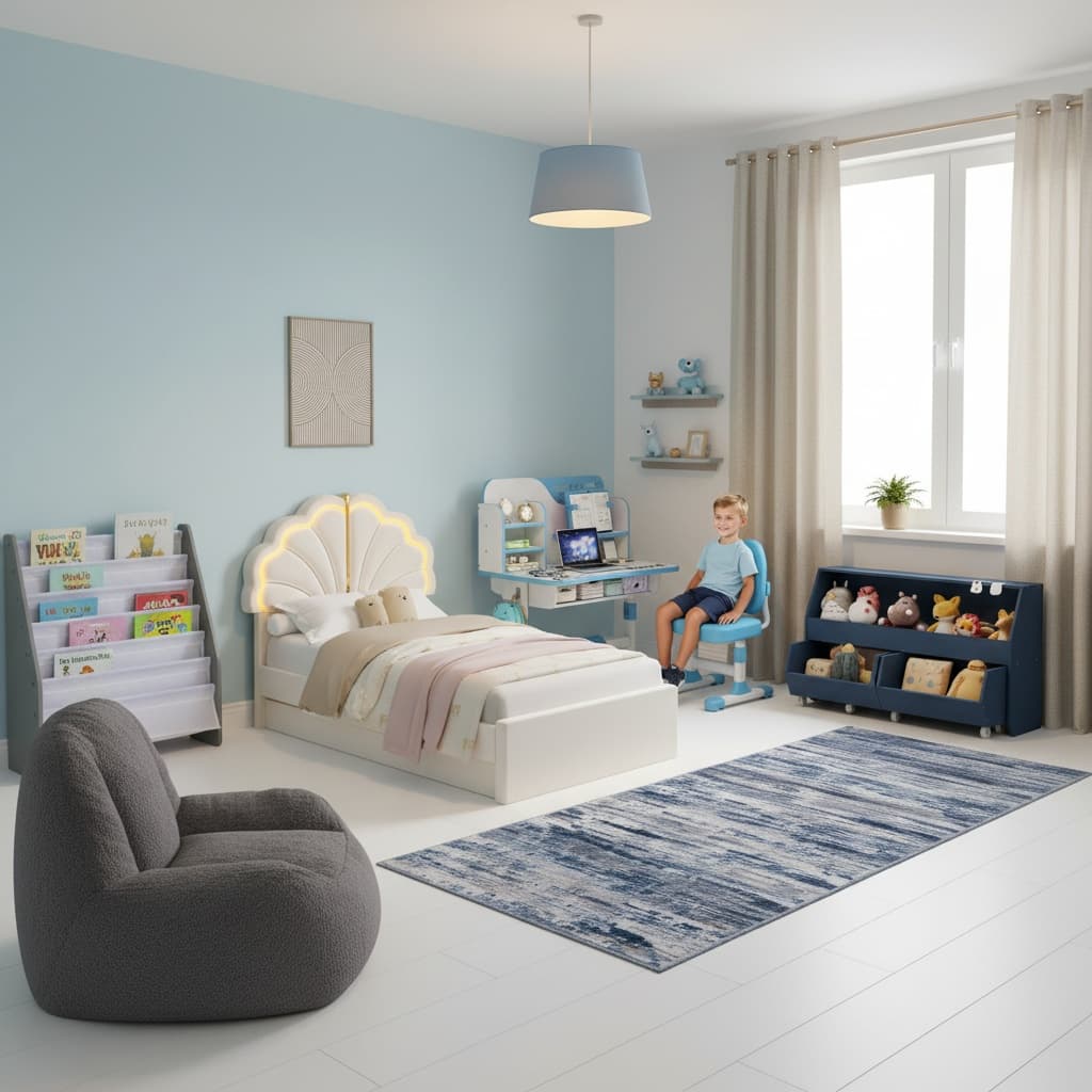 Creating a Rustic Kids' Room with a Monochrome Color Palette