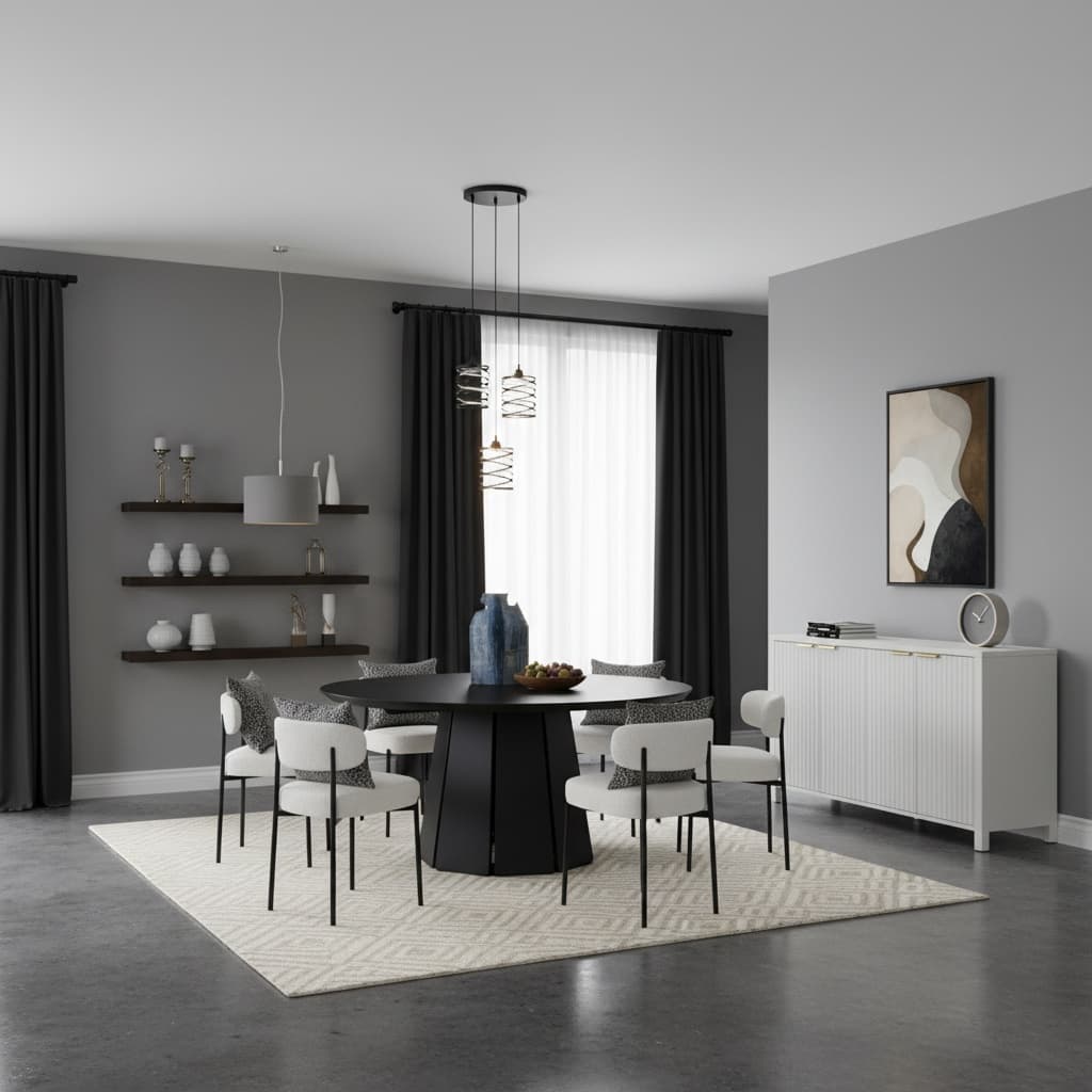 Transform Your Dining Room with an Eco-Friendly Monochrome Design