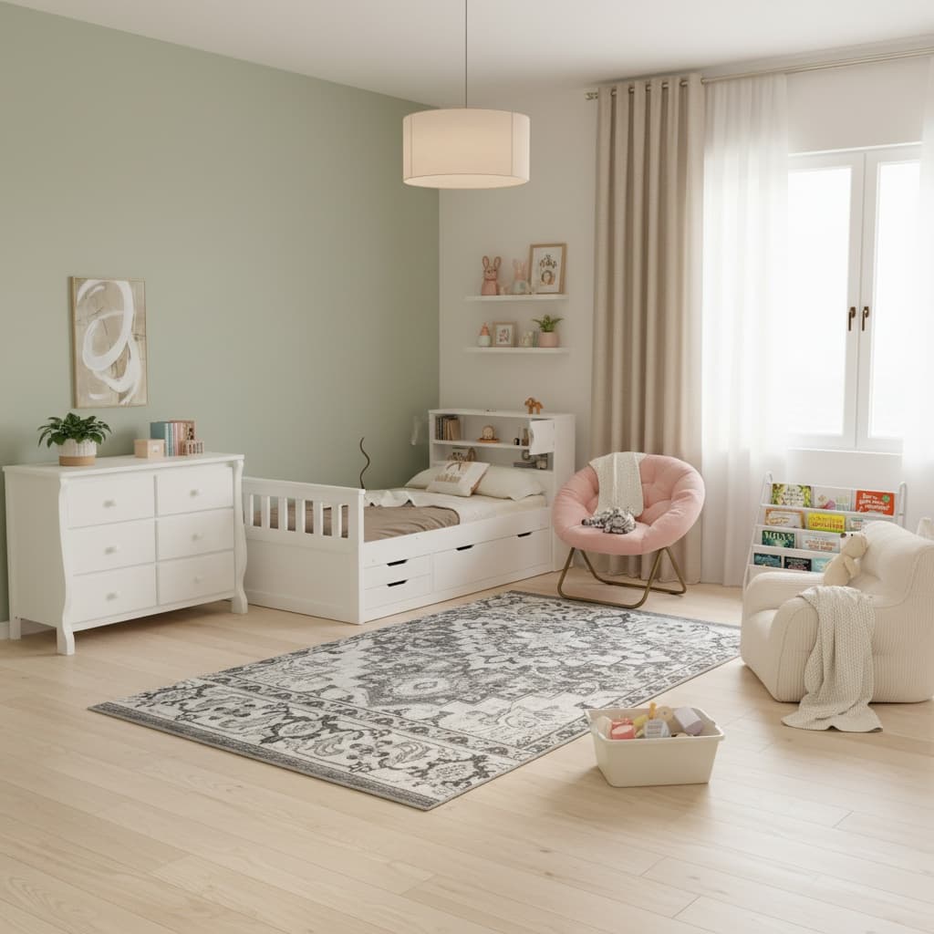 Create a Timeless Industrial Kids Room with a Neutral Color Palette