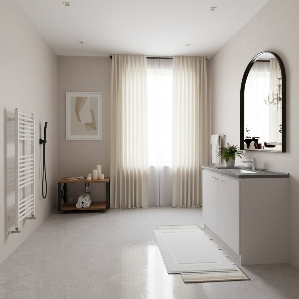 Designing a Vintage Bathroom with a Neutral Color Palette