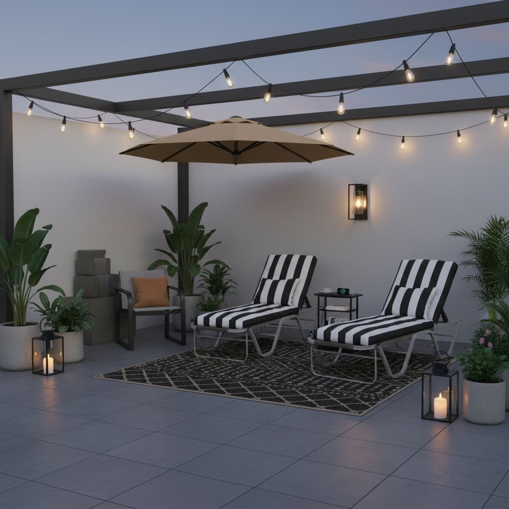 Create a Stunning Scandinavian Monochrome Patio or Balcony with These Design Tips