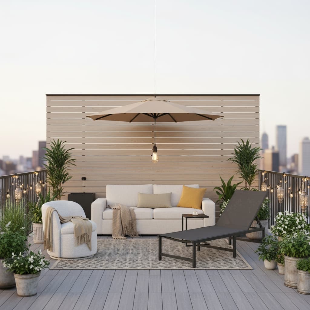 Design a Tropical Patio or Balcony with a Neutral Color Palette