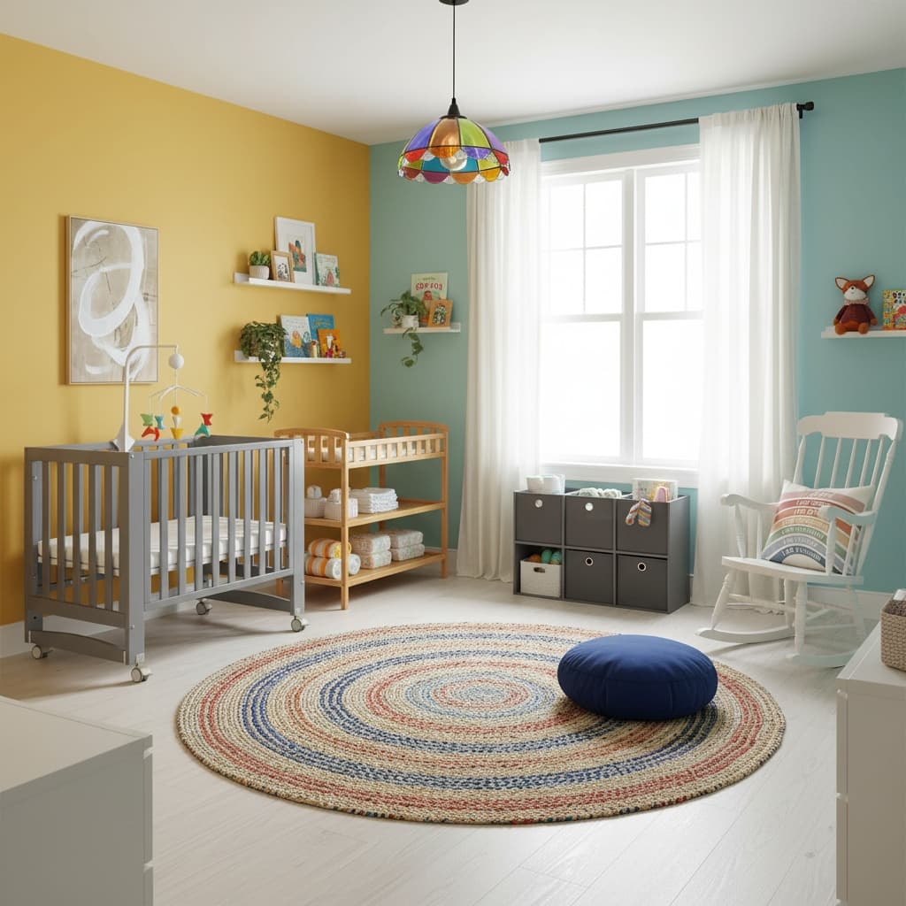 Bohemian Nursery Design with a Bold Color Scheme: Ideas and Inspiration