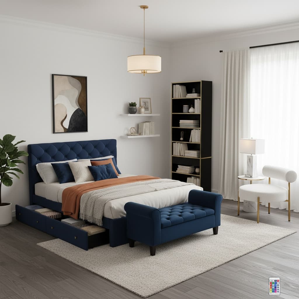 Transform Your Bedroom with Japanese Style Using a Monochrome Color Scheme